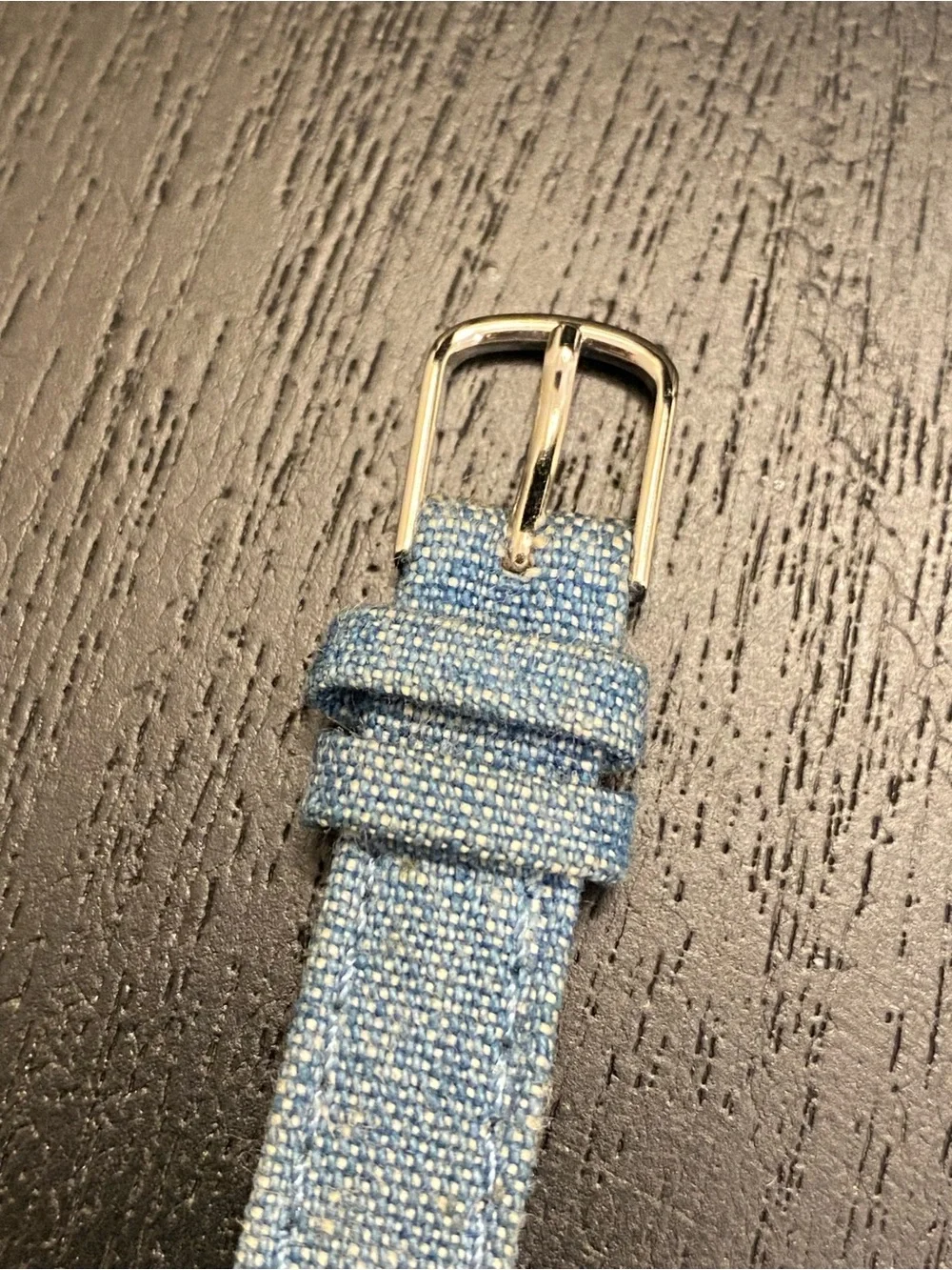 Geneva blue denim women’s quartz watch